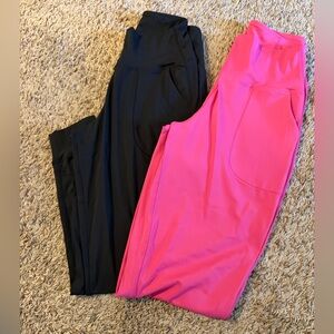 Black and Pink Athletic joggers